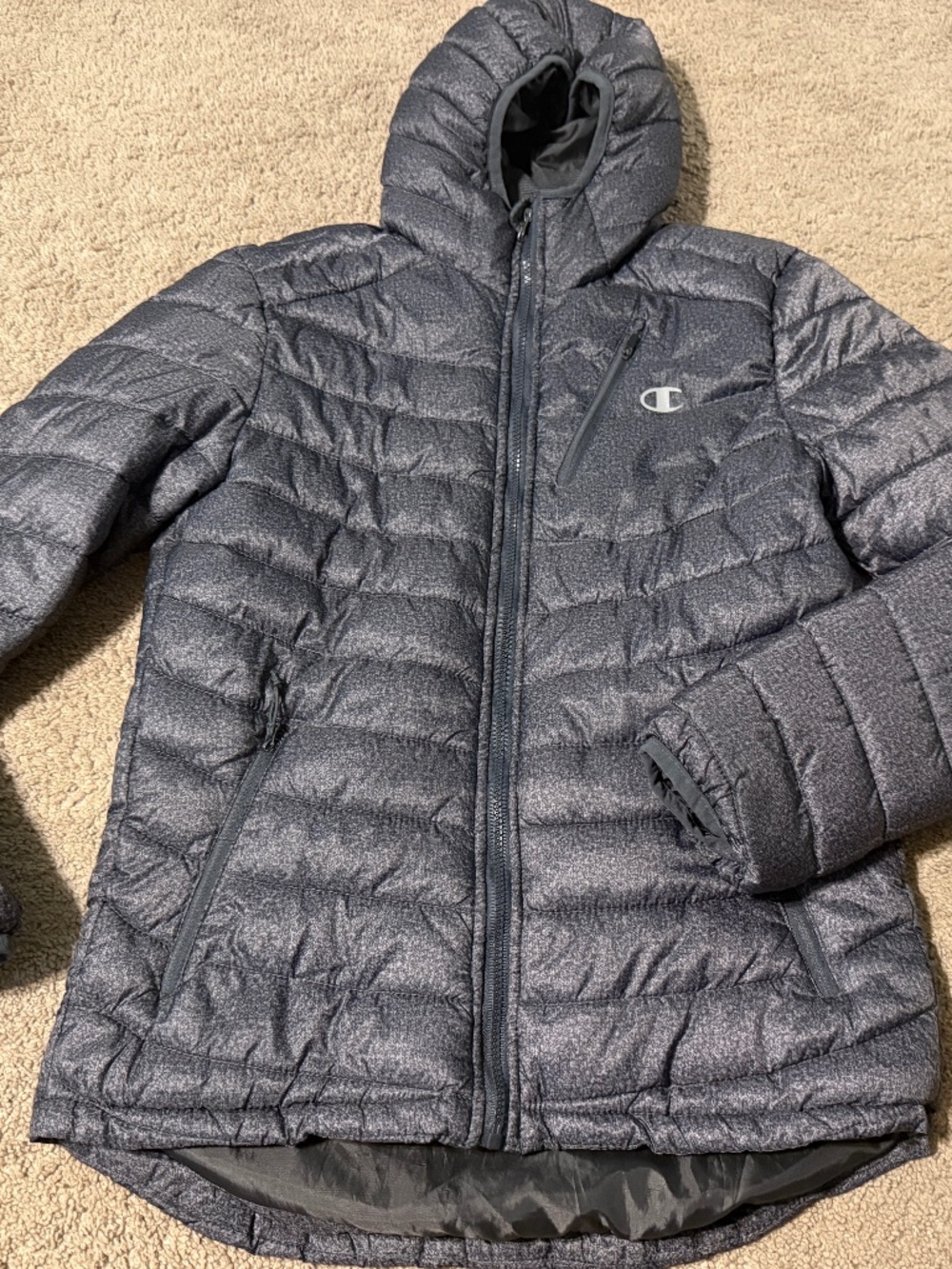 Men’s (young men’s) size small Champion jacket, light weight, zipper pockets